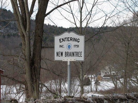 New Braintree, MA sign