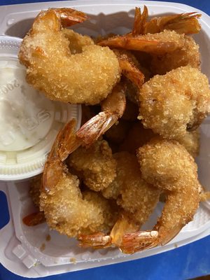 Fried Baby Shrimp that are NEVER burnt like the Eatontown Panda Express shrimp.