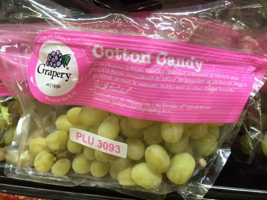 Cotton candy green seedless grapes only $1.29/lb with your Brookshire's loyalty card! They really do taste like cotton candy!