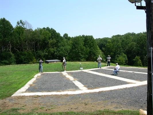 Trap position #2 during a practice session.