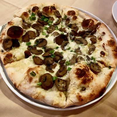 Mushroom truffle pizza