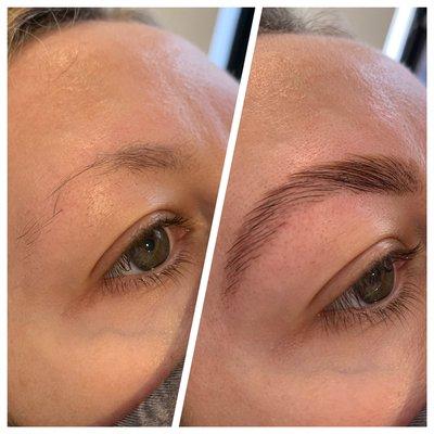 Brow Lamination #beforeandafter