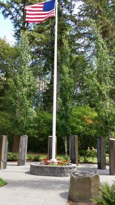 Small park dedicated to the veterans