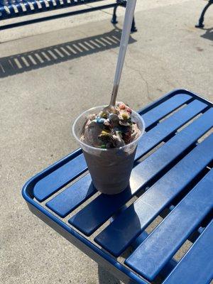 Swirl with m&m's and oreo