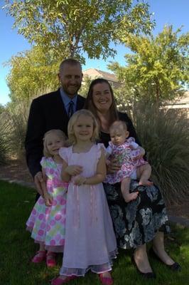 Pastor David Berzins and his family.