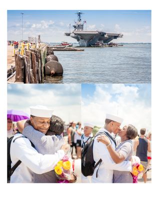 Military Homecoming at Naval Station Norfolk