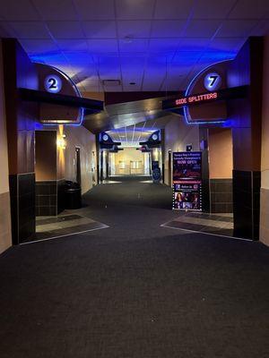 Hallway to the theaters