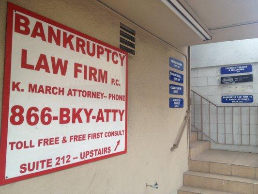 The Bankruptcy Law Firm, P.C. - Entrance to door