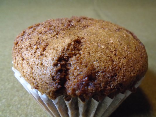 Daily fresh muffin, close-up.