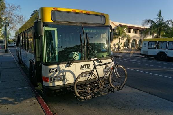 Taking your bike on the MTD bus system is easy and convenient!