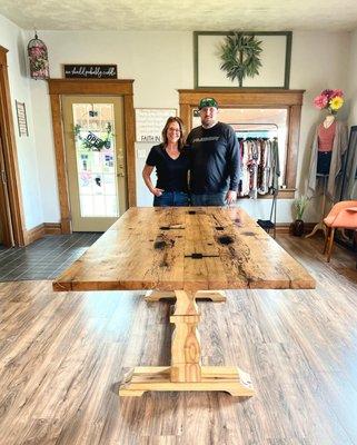 - Barn Beam Table - 
We can help with that request!!