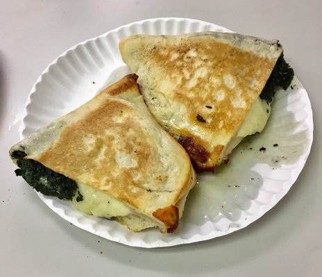 Spinach calzone