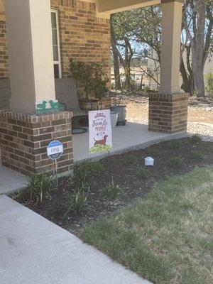 Installation of brick columns