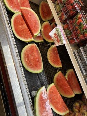 Watermelon conveniently cut