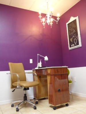 One of our manicure stations