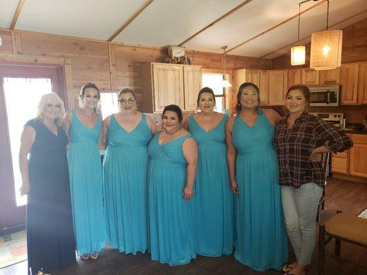 Bridal group glammed by yours truly 
Makeup and hair