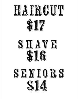 All of our haircuts include hot lather shave around the ears , neck & hot towel clean up.