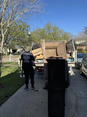 Residential junk removal project.