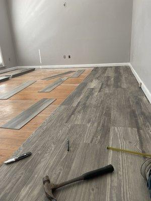 Installing flooring