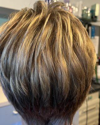 Pixie cut partial  foil