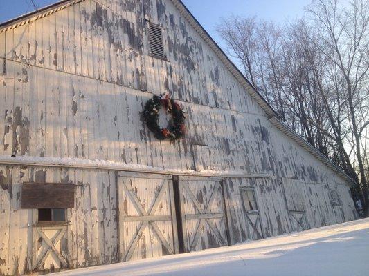 Our Barn ready for the holidays