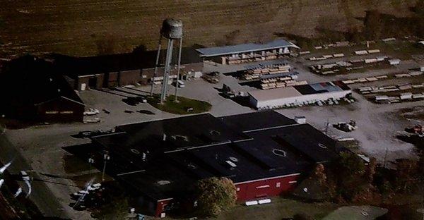 This is an arial view of the Budget Lumber facility in North Haverhill.  Big enough to cover your building needs, small enough to care.