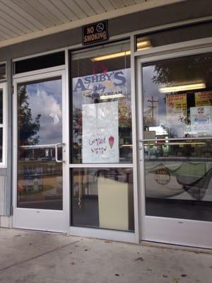 Ashby's ice cream from Ludington, MI served here.