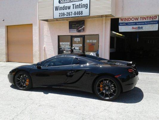 2016 McLaren tinting by ShadeMaker Window Tinting