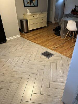 Tile Floor installation