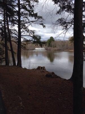 Rapids with a fly fisherman... Difficult to see