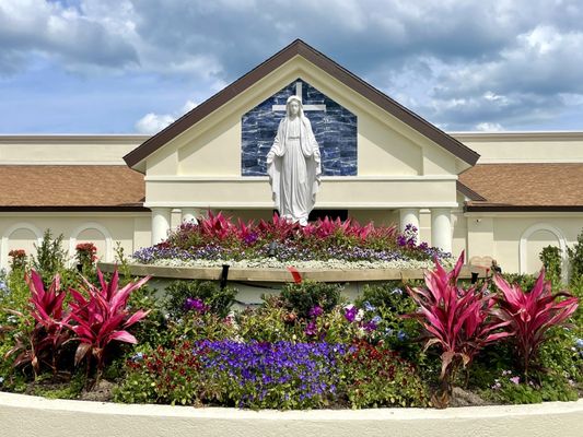 Happy Palm Sunday! Beautiful Mary Mother of God at Our Lady Star Of The Sea Catholic Church on A1A Ponte Vedra.