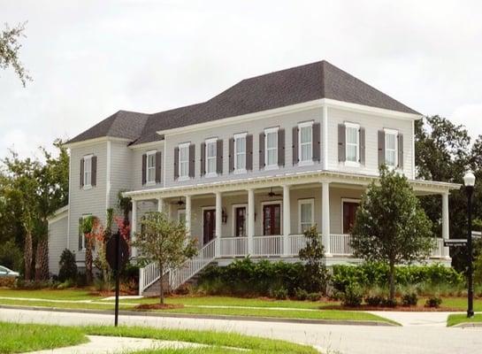 We installed James Hardie Siding on this gorgeous home giving it a charming look!