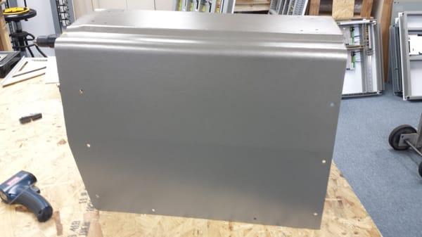 Welder cover powder coated