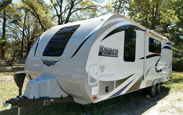 Travel Trailers need love too!  Protect your brand new RV or camper with a premium hand wax by WallBurke's.