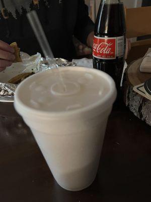 Horchata and Coca-Cola