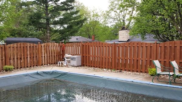 Fence staining Loveland OH