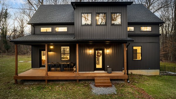 Industrial Cabin Home built by Harmon Builders in 2023.