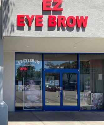 Ez Eyebrow Salon located in 1825 Sutter St Suite B Concord Ca, 94520. In the Sutter Square where FedEx and the Laundromat is located.