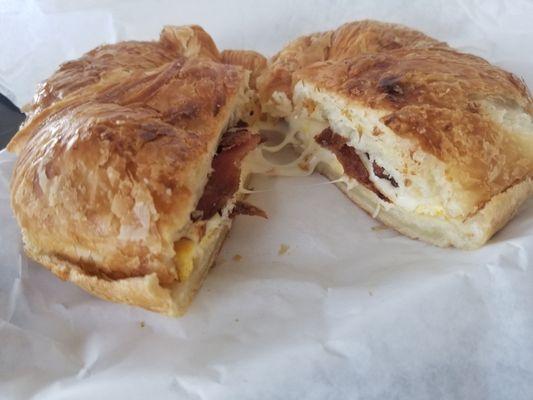 Wendi's:  Bacon,  Cheese, and Egg Croissant