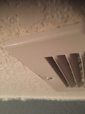 Vent not touched but charged for