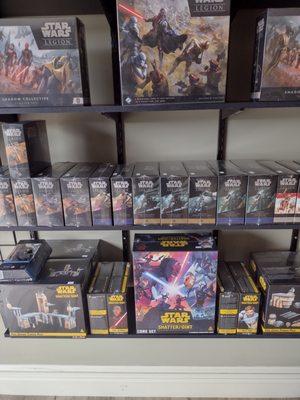 Star Wars tabletop games.
Legion / Shatterpoint