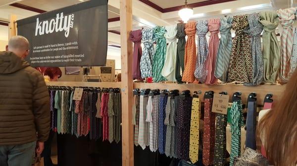 The Knotty Tie Company isn't just for boys anymore! Stop by to check out the new Infinity Scarves!