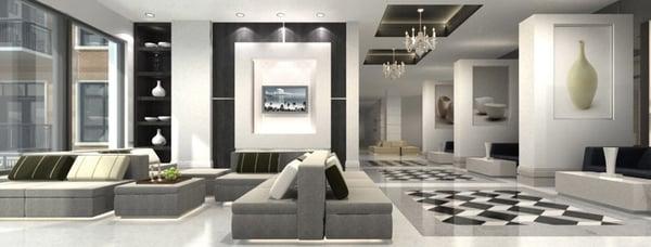 Waterwall Place Apartments Lobby