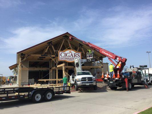 The signage goes up on our Ground Up in the Colony! Www.bengegeneralcontracting.com