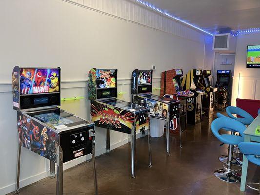 Video pinball machines