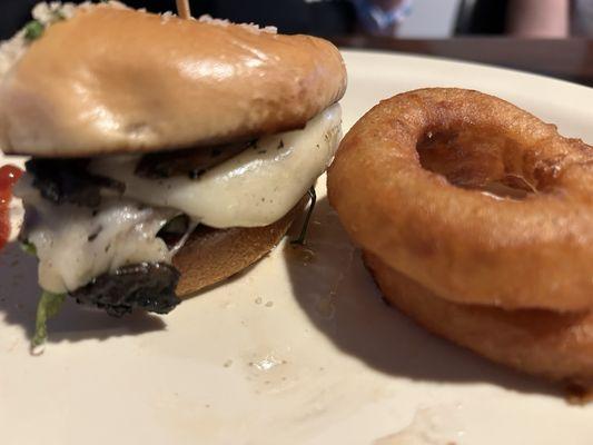 Mushroom smash burger.