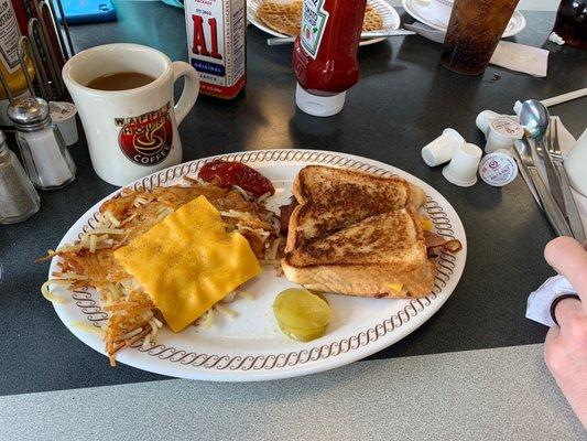 Texas bacon patty melt