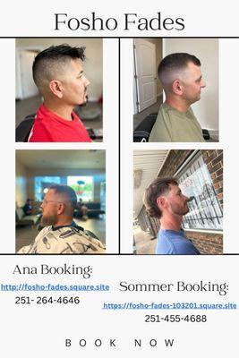 Links to book appointment for Ana or Sommer or u could always give them a call and they will gladly set it up.