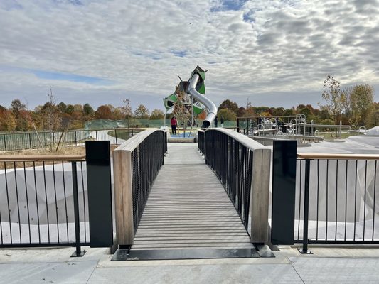 Bridge to the playground