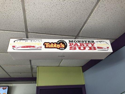 If you're throwing in a party, then try one of these Monster subs from Tubby's.